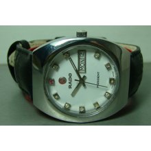 Vintage Rado President Automatic Day Date Swiss Mens Wrist Watch 7901034 Used