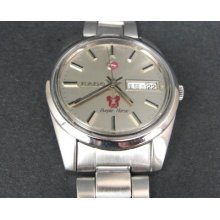 Vintage Rado Purple Horse 2878 17 Jewels Day Date Automatic Mens Watch