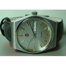 Vintage Rado Voyager Automatic Day Date Swiss Mens Wrist Watch Y12 Used Antique