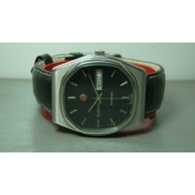 Vintage Rado Voyager Automatic Day Date Swiss Mens Wrist Watch 29902058 Antique