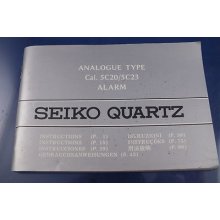 Vintage Seiko Quartz Watch Instructions Booklet Circa 1985 Cal 5c20 5c23