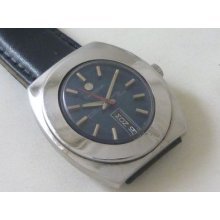 Vintage Tressa 21 Jewels Laser Beam Day-date Automatic Swiss Wristwatchâ—„rareâ–º