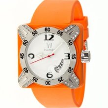 Vuarnet Deepest Lady Ladies Watch in Orange with Silver Bezel Vuarnet Deepest Lady Ladies Watch in Orange with Silver Bezel