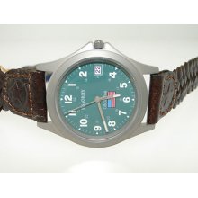 W/tags Usa Army Liberator Green Dial Men's Quartz Watch