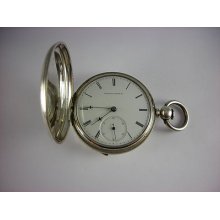 Waltham 16s Civil War Key Wind Pocket Watch, Original Hunter's Case, Model 1860