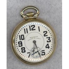 Waltham Vanguard 23 Jewel - 8 Adj 10k Gold Filled Railroad Antique Pocket Watch