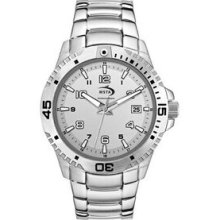 Watch Creations Unisex Folded Steel Bracelet with Date Display Promotional