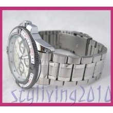 Water Resistant Stainless Steel Unisex Men Women Sports Japan Quartz Wrist Watch