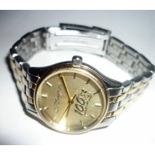 Wdw 100 Years Of Magic 2001 Wrist Watch Goldtone Face L.e. 2000 Made.new Battery