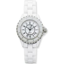 White Ceramic Dial Chronograph Watch in Ceramic ...