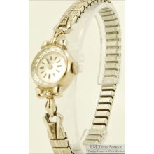 Zodiac 17J vintage ladies' wrist watch in a beautiful 14k white gold and diamond case