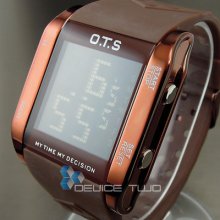 1 Week Clock Stopwatch Hours Date Alarm Led Men Women Rubber Wrist Watch Hw130