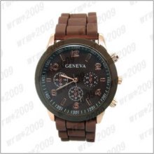 10 Colors Fashion Jelly Unisex Casual Sport Wrist Watch Hot