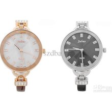 10pcs Julius Luxurious Natural Leather Shell Crystal Dial Watch Ja49