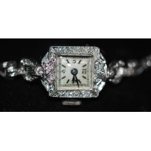 1900 Vintage Sellita Watch Co.14k Solid Gold 17 Jls Ladies Luxury Watch W