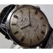 1950' Wittnauer Mens Swiss Made Automatic Silver Gorgeous Dial Watch