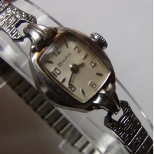 1967 Bulova Ladies 10K White Gold Watch