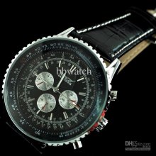1pcs Luxury Automatic Mechanical Watch White&black Big Dial 50mm