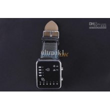 1pcs New Cool Binary Digital Led Man Lady Leather Watch Shipping