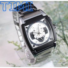 2012 Deluxe 6 Hands 3 Sub-dials Mens Automatic Mechanical Wrist Watc