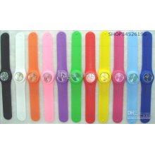 30pcs 12 Colors Silicone Slap Watch Fashion Kids Children