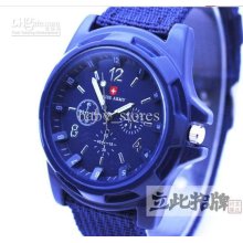 30pcs Army Watch Woven Strap Watch Quartz Watch Foreign Trade Sale
