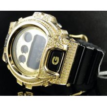 3ct Full Canary Diamond G-shock/g Shock Mens 6900 Watch