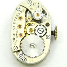 4u2fix Elgin 541u Ladies Watch Movement Running Strong Good Bal Hs & Ms