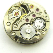 4u2fix Tissot 709 Caliber 17 Jewel 6 3/4 Ligne Movement Good Bal Hs & Ms Ticks