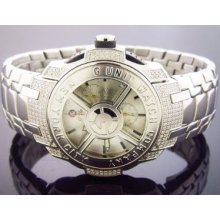 50 Cent G-unit Gs7 -44mm 1.45ct Diamond Watch White face