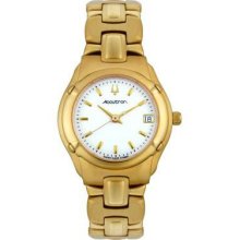 Accutron Women's Barcelona Yellow Gold Tone Watch 27M02