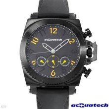 Acquatech Msnrnr Automatic Movement Men's Watch Black/black