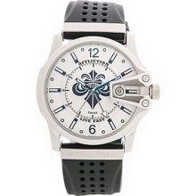 Affliction - STEEL/SILVER GENTS LARGE ROUND WATCH by Affliction, OS