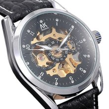 Alias Kim Homme Mens Elegant Unique 12 Synthetic Gemstones Mechanical Watch