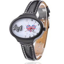 and Women's Zebra Heart Shaped PU Analog Quartz Wrist Watch (Black)
