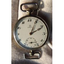Antique Omega Pocket Watch Style Wristwatch C 1939 In Perfect Working Order.