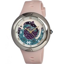 Appetime Unisex Holoscope Analog Stainless Watch - Pink Rubber Strap - Graphic Dial - APPSVJ211149
