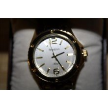 Armitron Now Gold Tone & Tortoise Crystal & Mother-of-pearl Watch - Women's