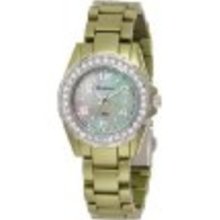 Armitron Women's 75/4077GMLG Swarovski Crystal Accented Green