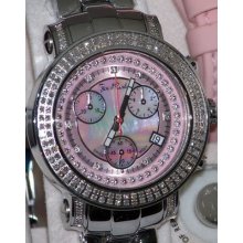 Authentic Womens Joe Rodeo Rio Pink Dial Jro4 1.25ct.aprx.real Diamond Watch