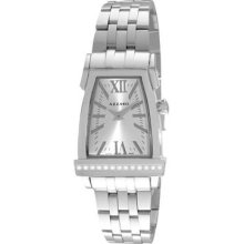 Azzaro Women's 'a By Azzaro' Silver Face Diamond Watch