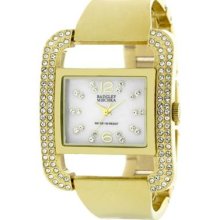 Badgley Mischka Ba-1148cmgb Bangle Ladies Watch Low Price Guarantee + Free Knife