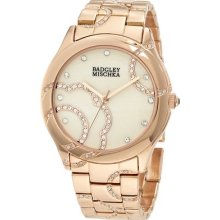 Badgley Mischka Ba/1208mprg Swarovski Crystals Rose Gold-tone Women's Watch