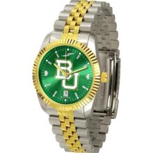 Baylor University Bears Men's Stainless Steel Alumni Dress Watch