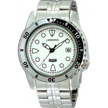 BBH102 J Springs Mens Prestige White Steel Sport Watch