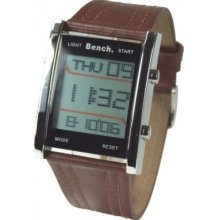 BC0013BR Bench Mens LCD Digital Designer Watch