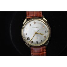 Beautiful Vintage Mens 214 Bulova Accutron Roman Numeral Dial From 1968