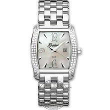 Belair Lady Dress wrist watches: Tounneau Diamond Case Mop Dial a6921w