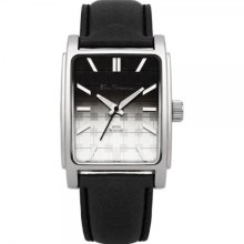 Ben Sherman Men's Quartz Watch With Black Dial Analogue Display And Black Leather Strap R865