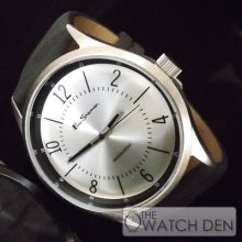 Ben Sherman - Men's Silver Dial Black Leather- R905